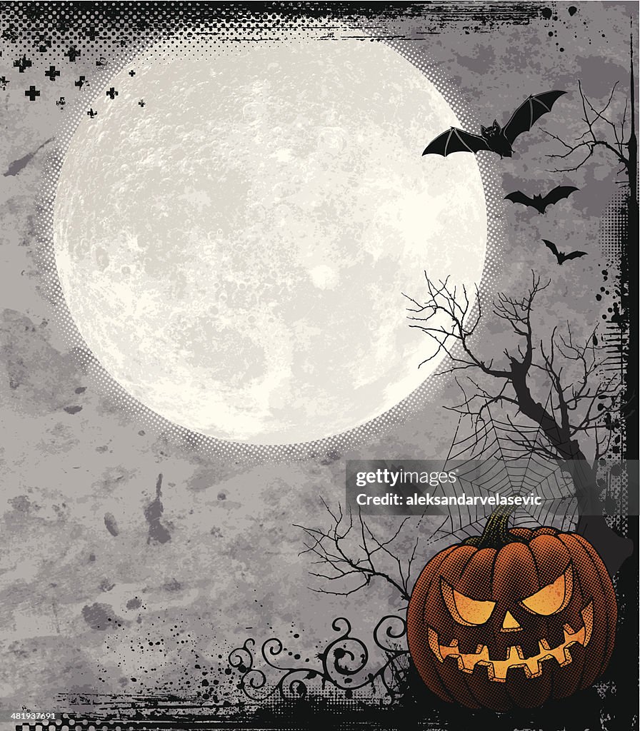 Rosa Halloween-Fotohintergrund – 2,1x1,5 M, Mit Gruseligen Motiven (Hexe, Spukhaus, Vollmond) Für Party & Fotoshooting