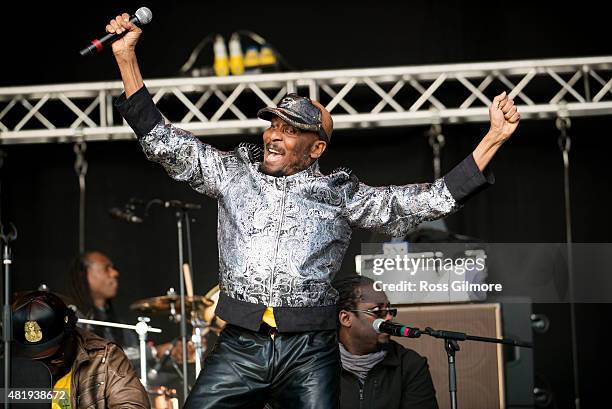 Jimmy Cliff performs at the Wickerman festival at Dundrennan on July 25, 2015 in Dumfries, Scotland.