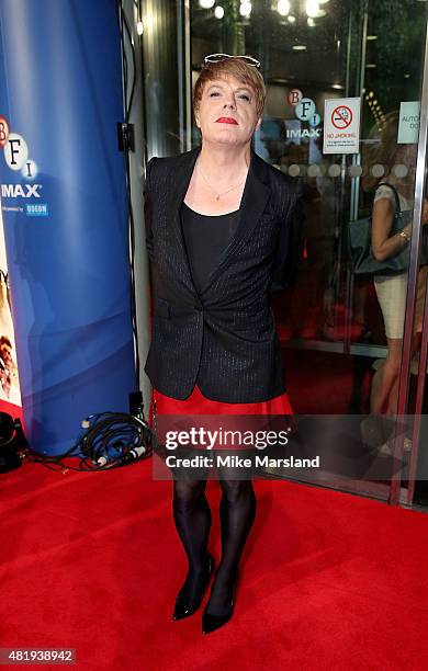 Eddie Izzard attends the UK Fan Screening of 'Mission: Impossible - Rogue Nation' at the IMAX Waterloo on July 25, 2015 in London, United Kingdom.