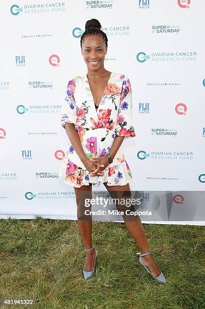 Valisia Lekae attends OCRF's 18th Annual Super Saturday NY Hosted by Donna Karan and Kelly Ripa on July 25, 2015 in Water Mill City.