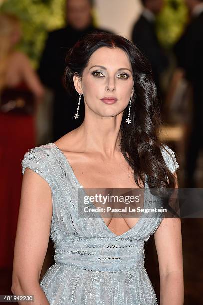 Frederique Bel arrives at the Monaco Red Cross Gala on July 25, 2015 in Monte-Carlo, Monaco.