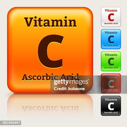 Vitamin C Multi Colored Button Set Vitamin C Multi Colored Button Set