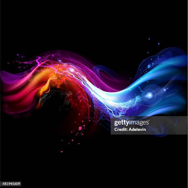 wellenförmige abstrakt hintergrund - universe-background stock-grafiken, -clipart, -cartoons und -symbole