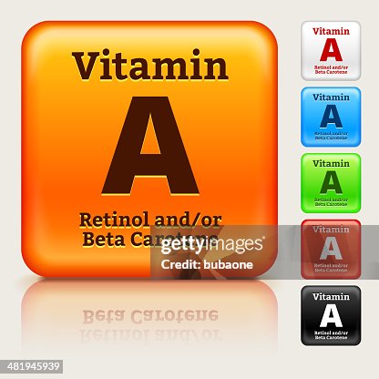Vitamin A Multi Colored Button Set Vitamin A Multi Colored Button Set