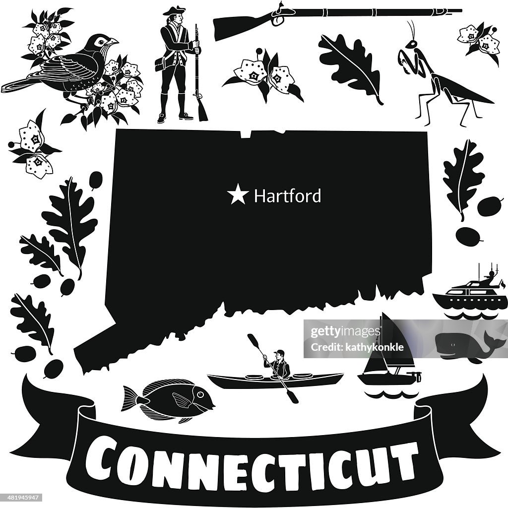 Connecticut map