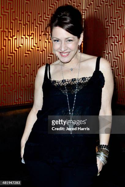 Actress Joely Fisher attends an evening with Azzedine Downes, President and CEO of the International Fund for Animal Welfare at Porta Via Restaurant...