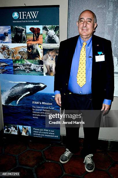 Actor Ben Stein attends an evening with Azzedine Downes, President and CEO of the International Fund for Animal Welfare at Porta Via Restaurant on...