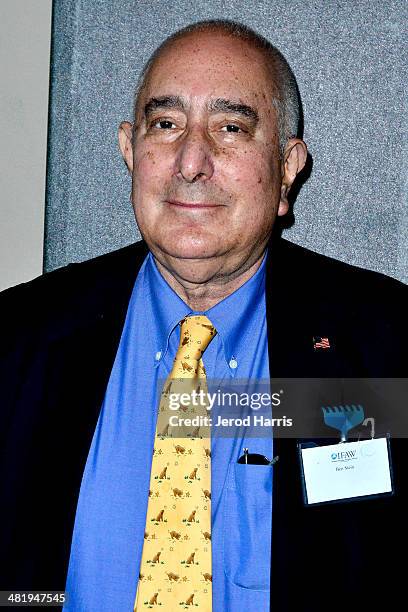 Ben Stein attends an evening with Azzedine Downes, President and CEO of the International Fund for Animal Welfare at Porta Via Restaurant on April 1,...