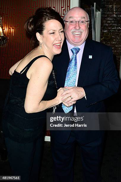 Actress Joely Fisher and IFAW President and CEO Azzedine Downes attend an evening with Azzedine Downes, President and CEO of the International Fund...