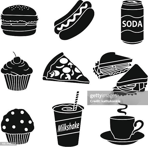 fast food diet - fast food stock illustrations stock illustrations