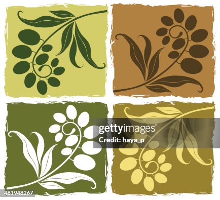 Olive Branches Set Olive Branches Set