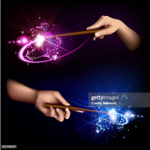 Hand Controlling Magic 488 Hand Holding Magic Wand Stock Photos, High-Res Pictures, and Images ...