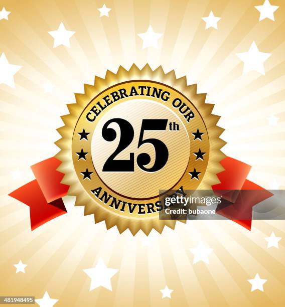 ilustrações de stock, clip art, desenhos animados e ícones de casamento emblemas de aniversário vector conjunto de ícones royalty free - number 25