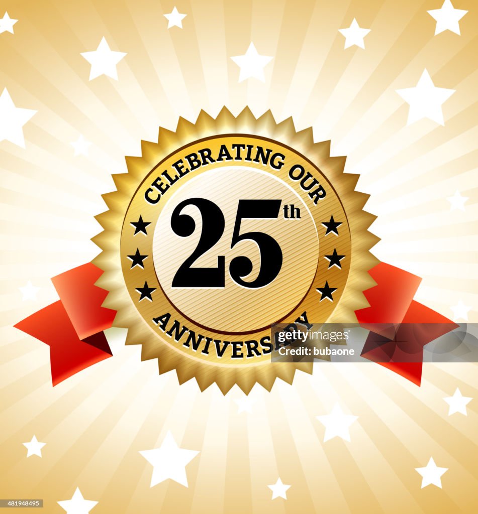 Marriage Anniversary Badges royalty free vector icon set