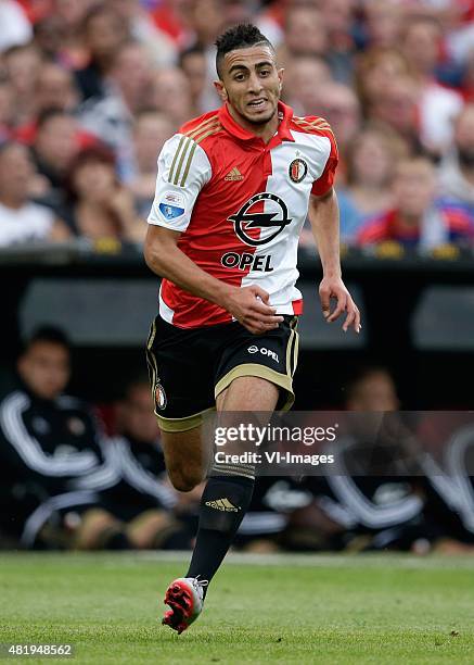 Bilal Basacikoglu of Feyenoord during the pre-season friendly match between Feyenoord and Southampton FC on July 23, 2015 at the Kuip stadium in...