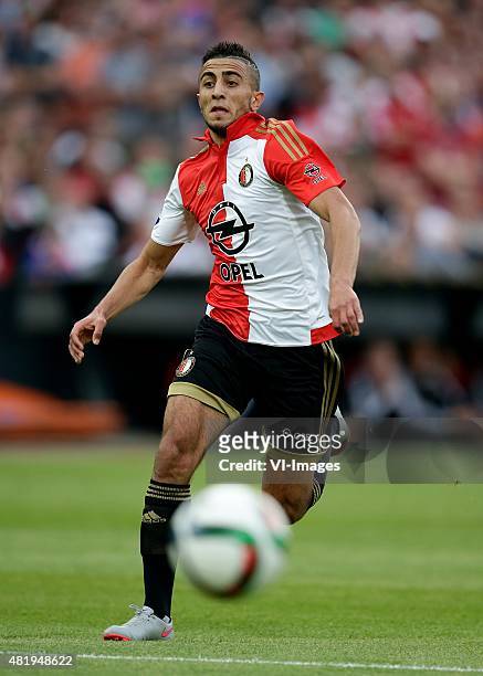 Bilal Basacikoglu of Feyenoord during the pre-season friendly match between Feyenoord and Southampton FC on July 23, 2015 at the Kuip stadium in...