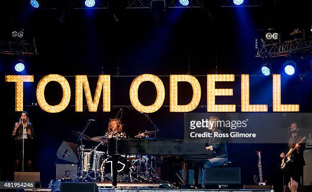 Tom Odell performs at the Wickerman festival at Dundrennan on July 25, 2015 in Dumfries, Scotland.