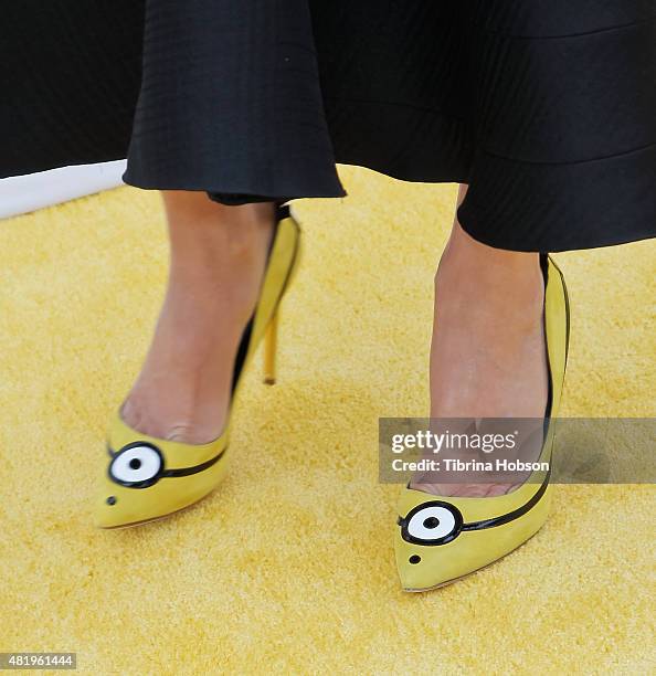 Sandra Bullock attends the Premiere of 'Minions' at The Shrine Auditorium on June 27, 2015 in Los Angeles, California.