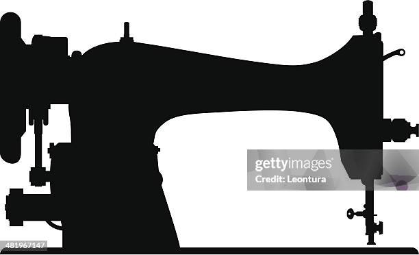 sewing machine - sewing machine white background stock illustrations