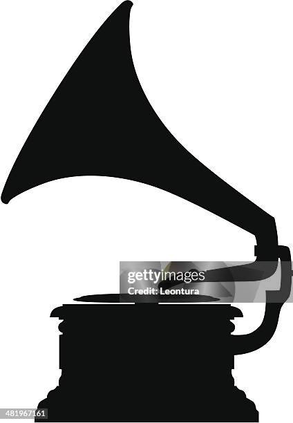 gramophone - record analog audio stock illustrations