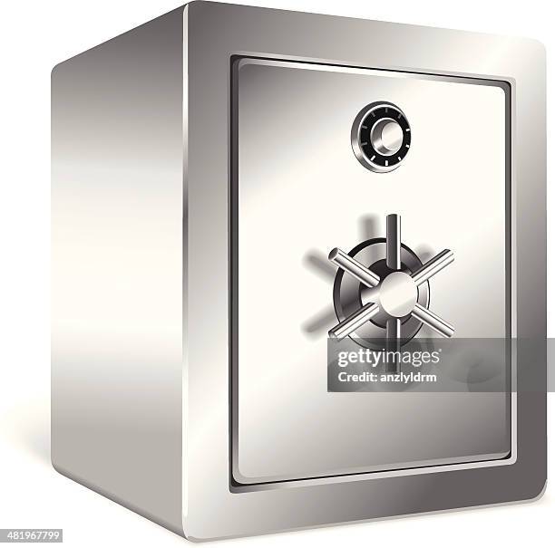 metal safe - money safe stock illustrations