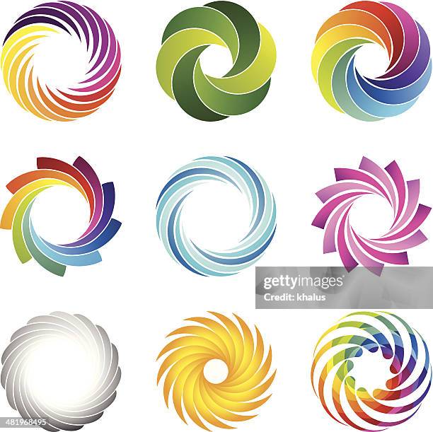 design elements (circles set #1) - predict the future clip art stock illustrations