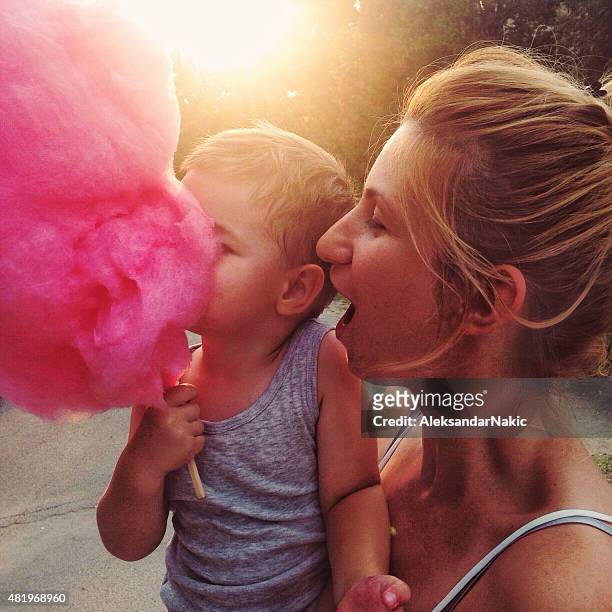 cotton candy - cotton candy stock pictures, royalty-free photos & images