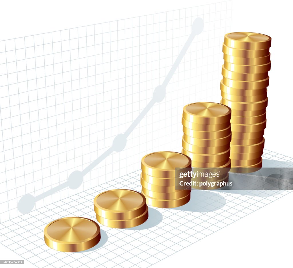Coin Graph Class Coin Graph High-Res Vector Graphic - Getty Images