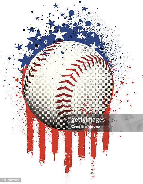 stockillustraties, clipart, cartoons en iconen met american baseball - baseball background