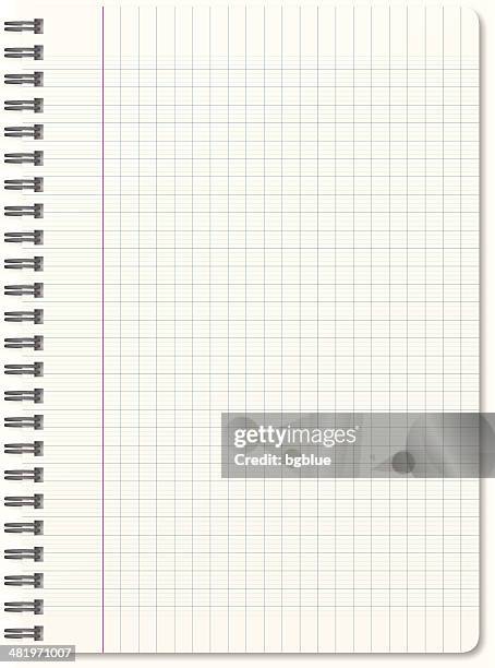 blank notepad - spiral notebook stock illustrations