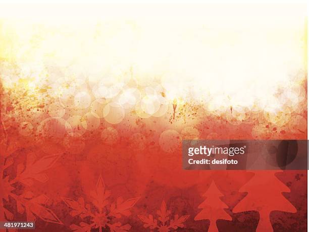 vector grungy glowing christmas background - light at the end of the tunnel stock illustrations stock illustrations
