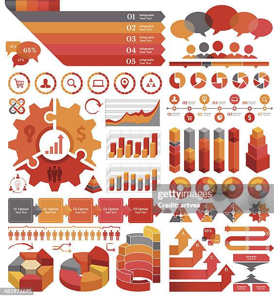 infographic elements - franchising stock illustrations