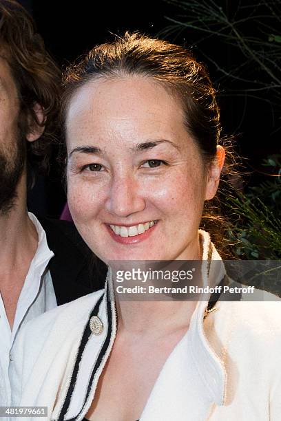 Harumi Klossowska De Rola attends the Paris premiere of "Noah" directed by Darren Aronofsky at Cinema Gaumont Marignan on April 1, 2014 in Paris,...