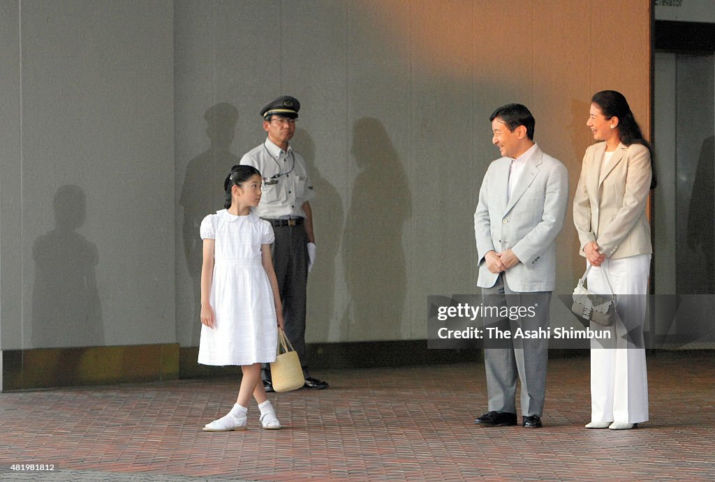Crown Prince Family Visits Nasu Imperial Villa
