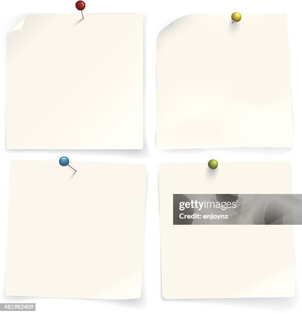Pin Paper Notes Push Pin Paper Photos and Premium High Res Pictures - Getty Images