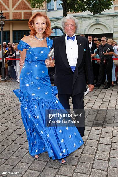 Marina Meggle and Toni Meggle attend the Bayreuth Festival 2015 Opening on July 25, 2015 in Bayreuth, Germany.