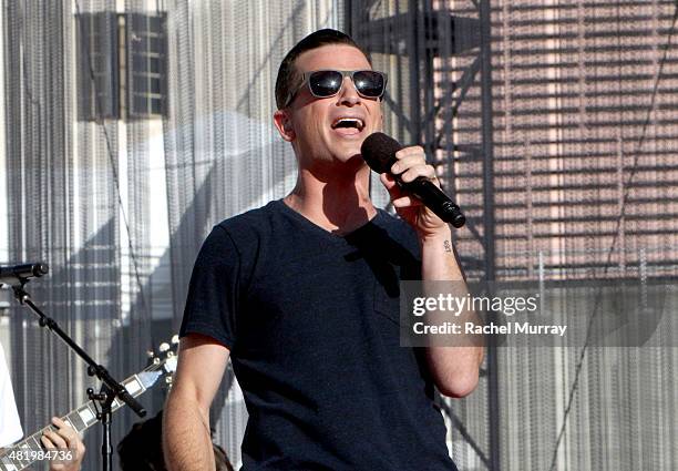 Marc Roberge of O.A.R performs onstage with Cody Simpson, Bree Bogucki, and Madison Tevlin as they open the 2015 Los Angeles Special Olympics World...