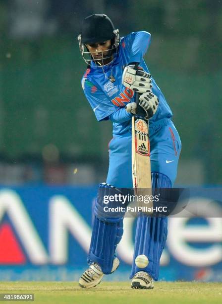 Mithali Raj captain of India bats during the ICC Women's World Twenty20 Playoff 2 match between Pakistan Women and India Women played at Sylhet...