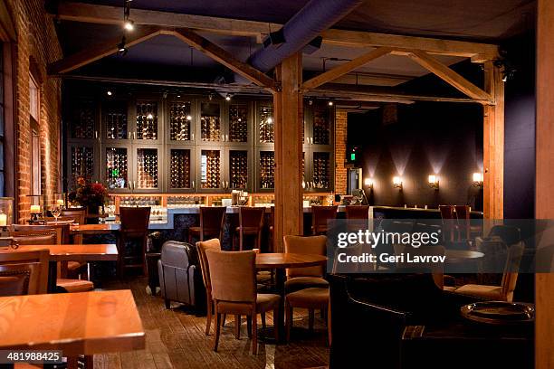 wine bar and lounge - wine bar stock pictures, royalty-free photos & images