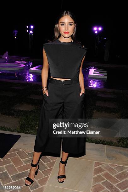 Olivia Culpo attends The REVOLVE Hamptons House on July 25, 2015 in Sagaponack, New York.