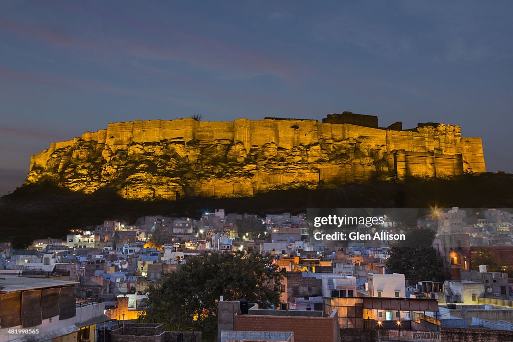 Twilight Meherangarh Fort, Jodhpur