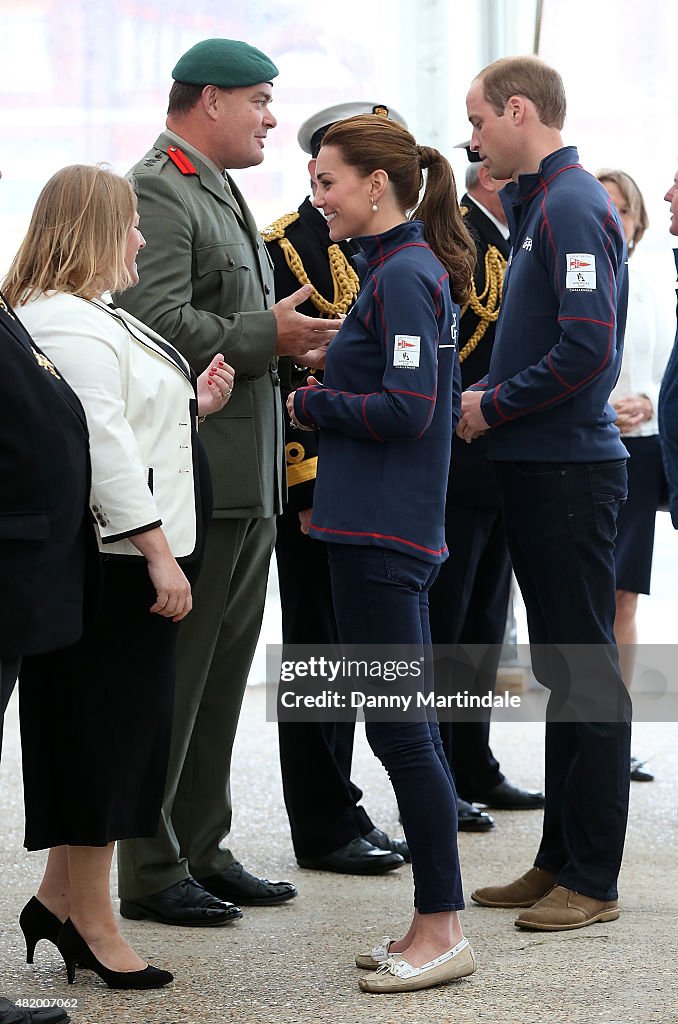 The Duke And Duchess Of Cambridge Attend The America's Cup World Series