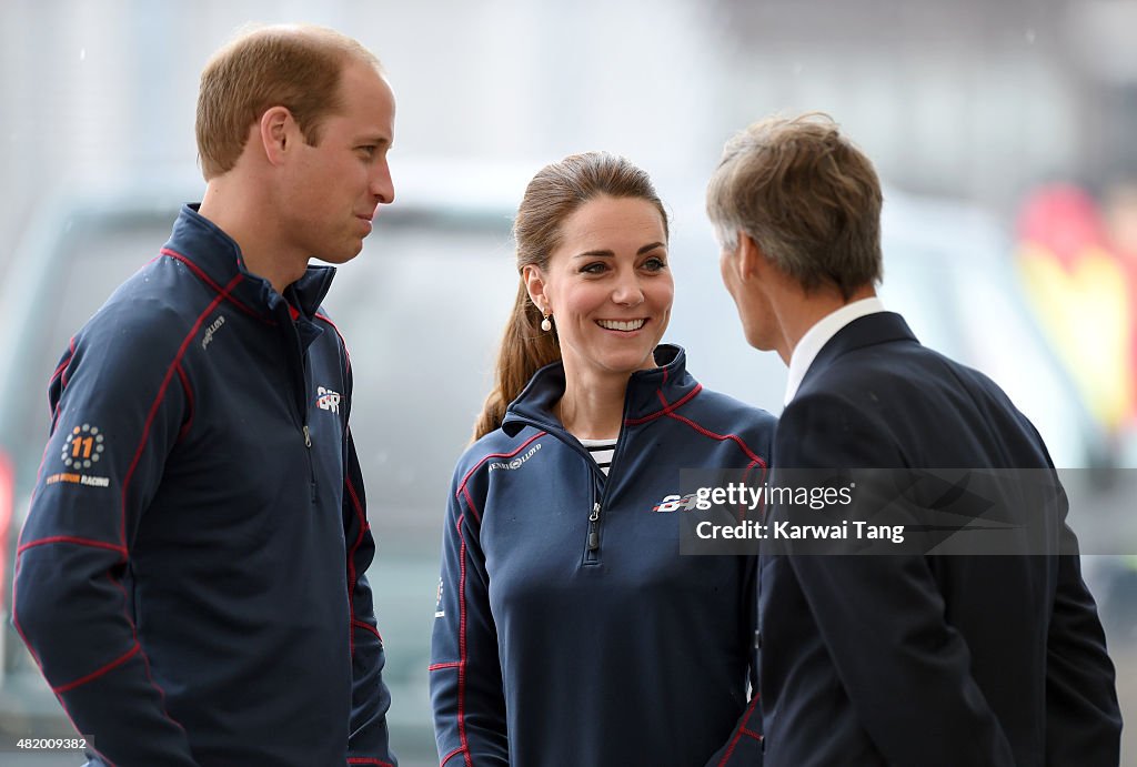 The Duke And Duchess Of Cambridge Attend The America's Cup World Series