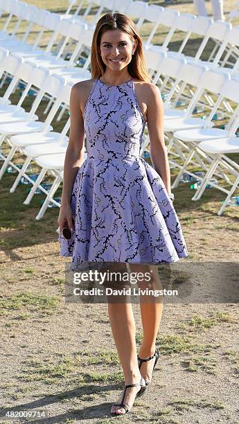 Host Maria Menounos attends the opening ceremony of the Special Olympics World Games Los Angeles 2015 at the Los Angeles Memorial Coliseum on July...