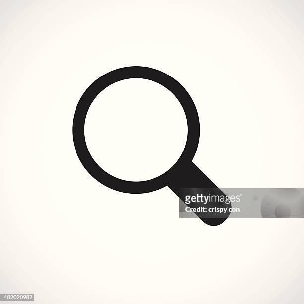 magnifying glass icon - searching stock illustrations