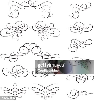 Calligraphic elements Calligraphic elements