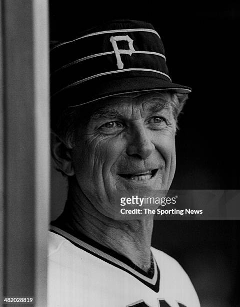 Manager Chuck Tanner of the Pittsburgh Pirates looks on circa 1970s.