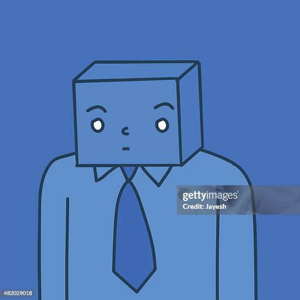 cubicle - indifference stock illustrations