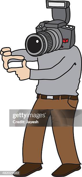 camera man - camera man stock illustrations