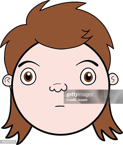 guy with a mullet - mullet stock illustrations